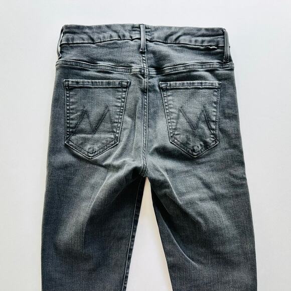 Mother Denim High Waisted Looker Size 27 Dancing in Dark Black Stretch Skinny - Picture 8 of 10